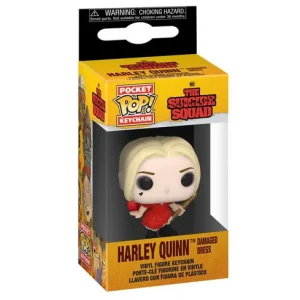 LLAVERO FUNKO HARLEY QUIIN DAMAGED DRESS