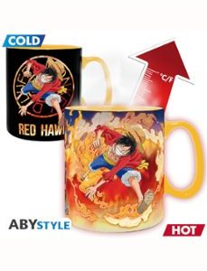 TAZA TERMICA ONE PIECE LUFFY Y SABO