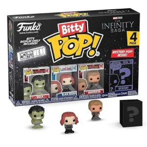 FUNKO BITTY MARVEL HULK/VIUDA NEGRA/HAWKEYE