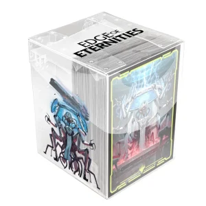 DECKBOX AND SLEEVES EDEGE BLUE