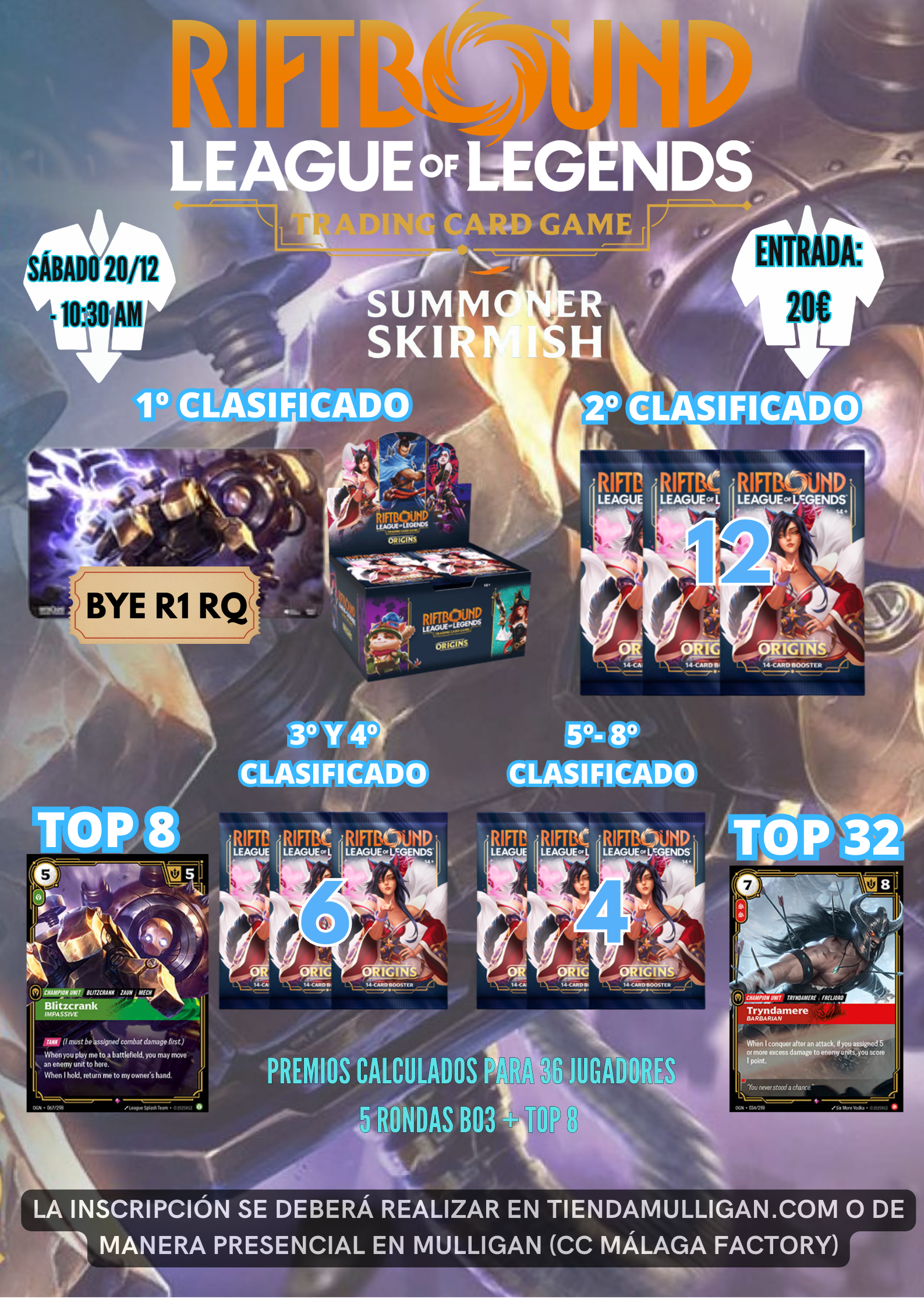 SUMMONER SKIRMISH RIFTBOUND MULLIGAN 20 DE DICIEMBRE