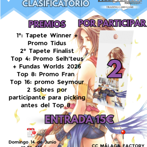 TORNEO CLASIFICATORIO FINAL FANTASY TCG MULLIGAN 14 DE JUNIO