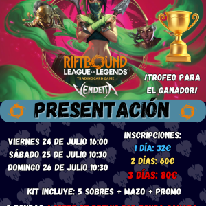 PRESENTACIÓN VENDETTA 3 DIAS