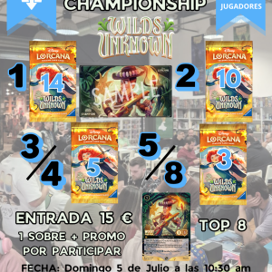 STORE CHAMPIONSHIP LORCANA 5 DE JULIO