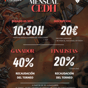 TORNEO COMMANDER cEDH 5 DE SEPTIEMBRE