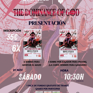 RESERVA PRESENTACION OP 18 THE DOMINANCE OF GOD